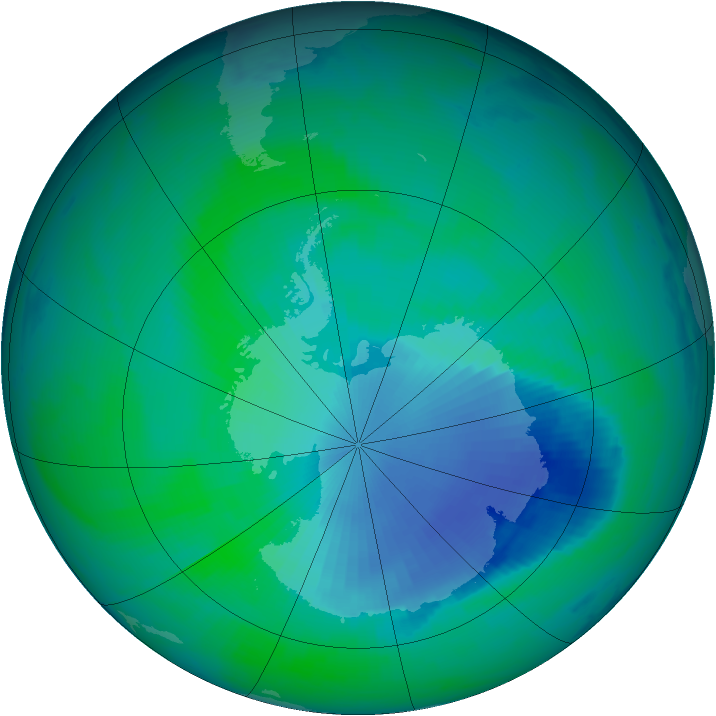 Ozone Map 1999-12-17
